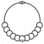 Ожерелья с жемчужными буквами
